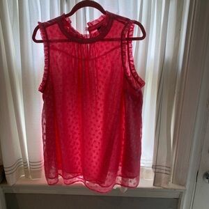 Hot Topic Pink Sleeveless Blouse